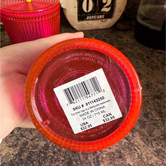 Starbucks Iridescent Magenta Bling Cold Cups - Picture 4 of 4